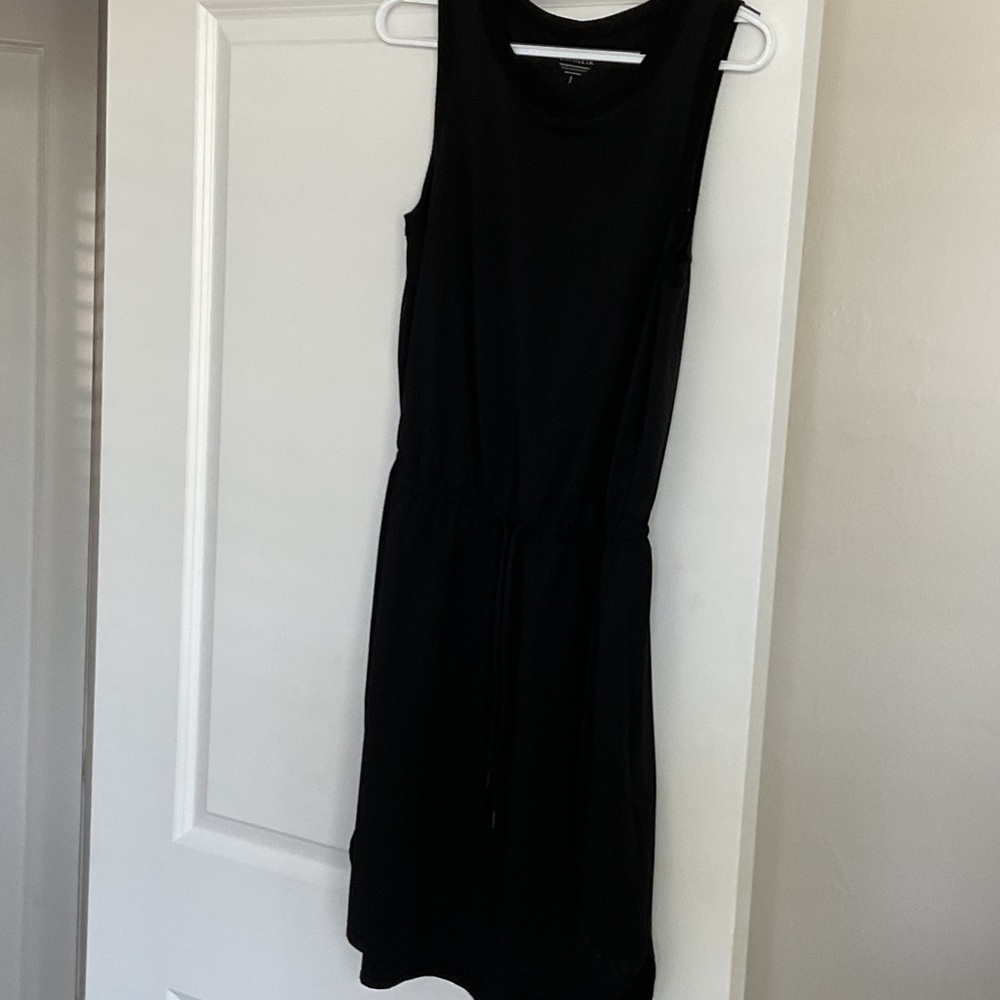 Athleta Black Sleeveless Mini Dress - Picture 2 of 3